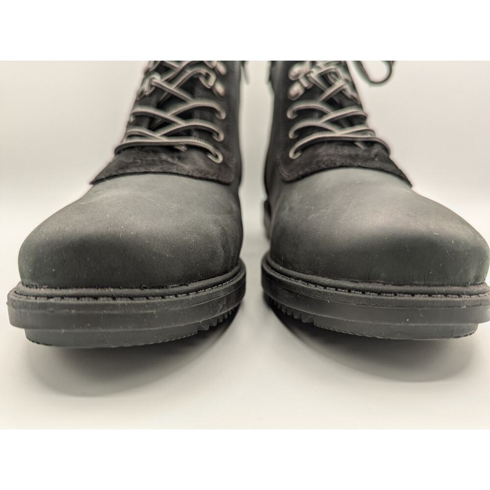 Clarks | Raisie Vita Boot Ankle Leather Zip Up & Tie | Sz 9.5 W - Picture 4 of 12